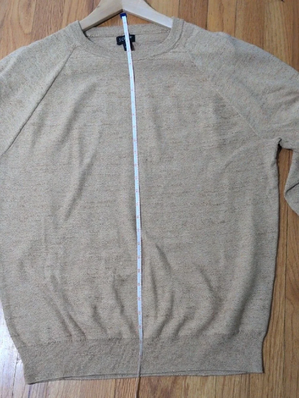 J. Crew Men's cotton Crewneck Sweater in Beige-Tan M